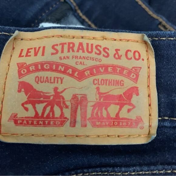 Levi Jeans Sz 29 Bootcut Curvy Red Tab Dark Wash Western Coastal Cowgirl Ranch - Picture 5 of 5